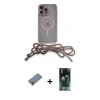 MARSİLYAN™- iPhone 12 Pro Kılıf Eksen Özel Seri - Siyah 360 Mat Full Body Arka Koruyucu + Metal Kamera Lens Koruma Cam - MR