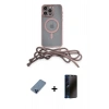 MARSİLYAN™- iPhone 12 Pro Kılıf Eksen Özel Seri - Siyah 3D Antistatik Hayalet Cam Ekran Koruyucu + Metal Kamera Lens Koruma Cam - MI