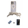 MARSİLYAN™- iPhone 12 Pro Kılıf Eksen Özel Seri - Siyah 3D Antistatik Hayalet Cam Ekran Koruyucu + Metal Kamera Lens Koruma Cam - AKYL