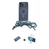 MARSİLYAN™- iPhone 12 Pro Kılıf Eksen Özel Seri - Siyah 3D Antistatik Seramik Nano Ekran Koruyucu + Shine Kamera Lens Koruma Cam - GD