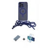 MARSİLYAN™- iPhone 12 Pro Kılıf Eksen Özel Seri - Siyah 3D Antistatik Seramik Nano Ekran Koruyucu + Metal Kamera Lens Koruma Cam - GS