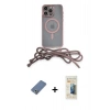MARSİLYAN™- iPhone 12 Pro Kılıf Eksen Özel Seri - Siyah 6D Mat Seramik Hayalet Nano Ekran Koruyucu + Metal Kamera Lens Koruma Cam - AKYL
