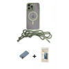 MARSİLYAN™- iPhone 12 Pro Kılıf Eksen Özel Seri - Siyah 6D Mat Seramik Hayalet Nano Ekran Koruyucu + Mor Metal Kamera Lens Koruma Cam