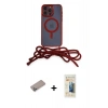 MARSİLYAN™- iPhone 12 Pro Kılıf Eksen Özel Seri - Siyah 6D Mat Seramik Hayalet Nano Ekran Koruyucu + Sierra Blue Shine Kamera Lens Koruma Cam