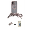 MARSİLYAN™- iPhone 12 Pro Kılıf Eksen Özel Seri - Siyah 6D Mat Seramik Hayalet Nano Ekran Koruyucu + Sierra Blue Shine Kamera Lens Koruma Cam