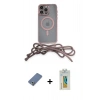 MARSİLYAN™- iPhone 12 Pro Kılıf Eksen Özel Seri - Siyah Polymer Nano Ekran Koruyucu + Metal Kamera Lens Koruma Cam - AKYL