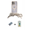 MARSİLYAN™- iPhone 12 Pro Kılıf Eksen Özel Seri - Siyah Polymer Nano Ekran Koruyucu + Metal Kamera Lens Koruma Cam - KI