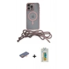 MARSİLYAN™- iPhone 12 Pro Kılıf Eksen Özel Seri - Siyah Polymer Nano Ekran Koruyucu + Renkli Kamera Lens Koruma Cam - TU