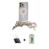 MARSİLYAN™- iPhone 12 Pro Kılıf Eksen Özel Seri - Siyah Polymer Nano Ekran Koruyucu + Kamera Lens Koruma Cam - SF