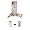 MARSİLYAN™- iPhone 12 Pro Kılıf Eksen Özel Seri - Siyah Polymer Nano Ekran Koruyucu + Shine Kamera Lens - GD