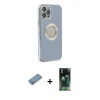 MARSİLYAN™- iPhone 12 Pro Kılıf İz Form Serisi - Şeffaf 360 Full Body Arka Koruyucu + Shine Kamera Lens Koruma Cam - GS