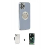 MARSİLYAN™- iPhone 12 Pro Kılıf İz Form Serisi - Siyah 360 Mat Full Body Arka Koruyucu + Shine Kamera Lens - GS