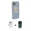 MARSİLYAN™- iPhone 12 Pro Kılıf İz Form Serisi - Siyah 360 Mat Full Body Arka Koruyucu + Shine Kamera Lens - MI
