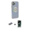 MARSİLYAN™- iPhone 12 Pro Kılıf İz Form Serisi - Siyah 360 Mat Full Body Arka Koruyucu + Renkli Kamera Lens Koruma Cam - MI