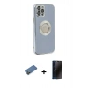 MARSİLYAN™- iPhone 12 Pro Kılıf İz Form Serisi - Siyah 3D Antistatik Hayalet Cam Ekran Koruyucu + Shine Kamera Lens Koruma Cam - GD