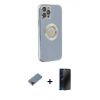 MARSİLYAN™- iPhone 12 Pro Kılıf İz Form Serisi - Siyah 3D Antistatik Hayalet Cam Ekran Koruyucu + Metal Kamera Lens Koruma Cam - KI