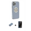 MARSİLYAN™- iPhone 12 Pro Kılıf İz Form Serisi - Siyah 3D Antistatik Hayalet Cam Ekran Koruyucu + Shine Kamera Lens Koruma Cam - PE