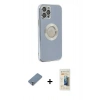 MARSİLYAN™- iPhone 12 Pro Kılıf İz Form Serisi - Siyah 6D Mat Seramik Hayalet Nano Ekran Koruyucu + Metal Kamera Lens Koruma Cam - GS