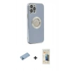 MARSİLYAN™- iPhone 12 Pro Kılıf İz Form Serisi - Siyah 6D Mat Seramik Hayalet Nano Ekran Koruyucu + Shine Kamera Lens Koruma Cam - MI