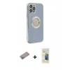 MARSİLYAN™- iPhone 12 Pro Kılıf İz Form Serisi - Siyah 6D Mat Seramik Hayalet Nano Ekran Koruyucu + Shine Kamera Lens Koruma Cam - SABE