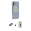 MARSİLYAN™- iPhone 12 Pro Kılıf İz Form Serisi - Siyah Polymer Nano Ekran Koruyucu + Gold Metal Kamera Lens Koruma Cam