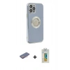 MARSİLYAN™- iPhone 12 Pro Kılıf İz Form Serisi - Siyah Polymer Nano Ekran Koruyucu + Renkli Kamera Lens Koruma Cam - PE