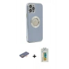 MARSİLYAN™- iPhone 12 Pro Kılıf İz Form Serisi - Siyah Polymer Nano Ekran Koruyucu + Renkli Kamera Lens Koruma Cam - TU