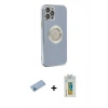 MARSİLYAN™- iPhone 12 Pro Kılıf İz Form Serisi - Siyah Polymer Nano Ekran Koruyucu + Shine Kamera Lens Koruma Cam - MI