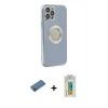 MARSİLYAN™- iPhone 12 Pro Kılıf İz Form Serisi - Siyah Polymer Nano Ekran Koruyucu + Shine Kamera Lens Koruma Cam - GD