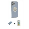 MARSİLYAN™- iPhone 12 Pro Kılıf İz Form Serisi - Siyah Polymer Nano Ekran Koruyucu + Shine Kamera Lens Koruma Cam - GI