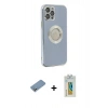 MARSİLYAN™- iPhone 12 Pro Kılıf İz Form Serisi - Siyah Polymer Nano Ekran Koruyucu + Shine Kamera Lens Koruma Cam - GS