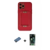 MARSİLYAN™- iPhone 12 Pro Kılıf Kozmos Minimal Prime - Şeffaf 360 Full Body Arka Koruyucu + Shine Kamera Lens Koruma Cam - GD