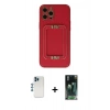MARSİLYAN™- iPhone 12 Pro Kılıf Kozmos Minimal Prime - Şeffaf 360 Full Body Arka Koruyucu + Shine Kamera Lens - MI