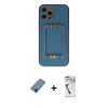 MARSİLYAN™- iPhone 12 Pro Kılıf Kozmos Minimal Prime - Şeffaf Uv Polymer Nano Ekran Koruyucu + Metal Kamera Lens Koruma Cam - MI