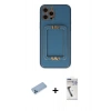 MARSİLYAN™- iPhone 12 Pro Kılıf Kozmos Minimal Prime - Şeffaf Uv Polymer Nano Ekran Koruyucu + Shine Kamera Lens Koruma Cam - MI