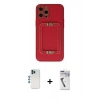 MARSİLYAN™- iPhone 12 Pro Kılıf Kozmos Minimal Prime - Şeffaf Uv Polymer Nano Ekran Koruyucu + Mavi Shine Kamera Lens