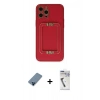 MARSİLYAN™- iPhone 12 Pro Kılıf Kozmos Minimal Prime - Şeffaf Uv Polymer Nano Ekran Koruyucu + Metal Kamera Lens Koruma Cam - MI