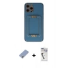 MARSİLYAN™- iPhone 12 Pro Kılıf Kozmos Minimal Prime - Şeffaf Uv Polymer Nano Ekran Koruyucu + Metal Kamera Lens Koruma Cam - KUYL
