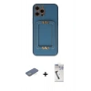 MARSİLYAN™- iPhone 12 Pro Kılıf Kozmos Minimal Prime - Şeffaf Uv Polymer Nano Ekran Koruyucu + Renkli Kamera Lens Koruma Cam - YL