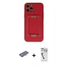 MARSİLYAN™- iPhone 12 Pro Kılıf Kozmos Minimal Prime - Şeffaf Uv Polymer Nano Ekran Koruyucu + Renkli Kamera Lens Koruma Cam - TU
