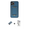 MARSİLYAN™- iPhone 12 Pro Kılıf Kozmos Minimal Prime - Şeffaf Uv Polymer Nano Ekran Koruyucu + Shine Kamera Lens Koruma Cam - SH