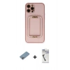 MARSİLYAN™- iPhone 12 Pro Kılıf Kozmos Minimal Prime - Şeffaf Uv Polymer Nano Ekran Koruyucu + Shine Kamera Lens Koruma Cam - GI