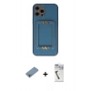 MARSİLYAN™- iPhone 12 Pro Kılıf Kozmos Minimal Prime - Şeffaf Uv Polymer Nano Ekran Koruyucu + Shine Kamera Lens Koruma Cam - GI