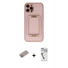 MARSİLYAN™- iPhone 12 Pro Kılıf Kozmos Minimal Prime - Şeffaf Uv Polymer Nano Ekran Koruyucu + Shine Kamera Lens Koruma Cam - SABE