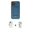 MARSİLYAN™- iPhone 12 Pro Kılıf Kozmos Minimal Prime - Şeffaf Uv Polymer Nano Ekran Koruyucu + Shine Kamera Lens - GD