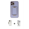 MARSİLYAN™- iPhone 12 Pro Kılıf Kozmos Minimal Prime - Şeffaf Uv Polymer Nano Ekran Koruyucu + Shine Kamera Lens - GD