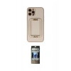 MARSİLYAN™- iPhone 12 Pro Kılıf Kozmos Minimal Prime - Siyah 34D Hayalet Izgaralı Cam