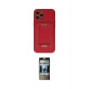 MARSİLYAN™- iPhone 12 Pro Kılıf Kozmos Minimal Prime - Siyah 34D Hayalet Izgaralı Cam