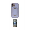 MARSİLYAN™- iPhone 12 Pro Kılıf Kozmos Minimal Prime - Siyah 34D Hayalet Izgaralı Cam