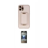 MARSİLYAN™- iPhone 12 Pro Kılıf Kozmos Minimal Prime - Siyah 34D Hayalet Izgaralı Cam